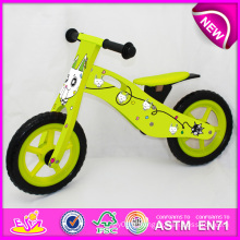 2014 nouveau jouet en bois de bicyclette pour enfants, jouet en bois mignon de vélo pour des enfants, dernière conception en bois jouet bicyclette pour l&#39;usine de bébé W16c078
